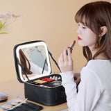 Smart  LED Cosmetic Case with Mirror