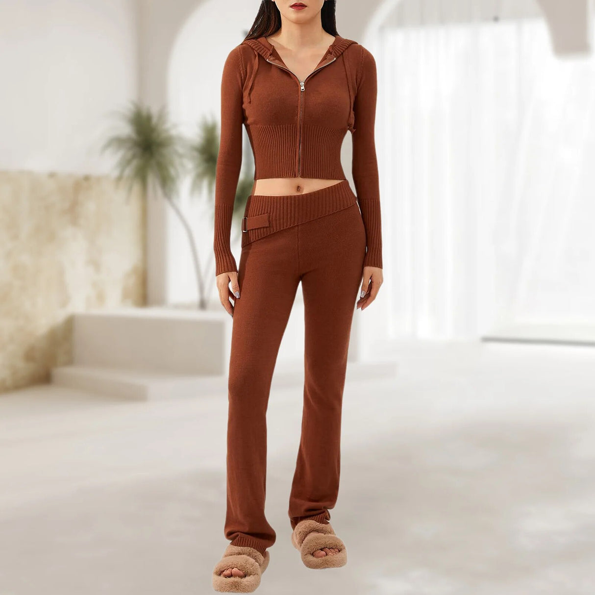 Spring Knitted Women's Two Piece Sets - Atlantic Shopping Mall