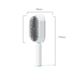 Brosse à cheveux antistatique autonettoyante