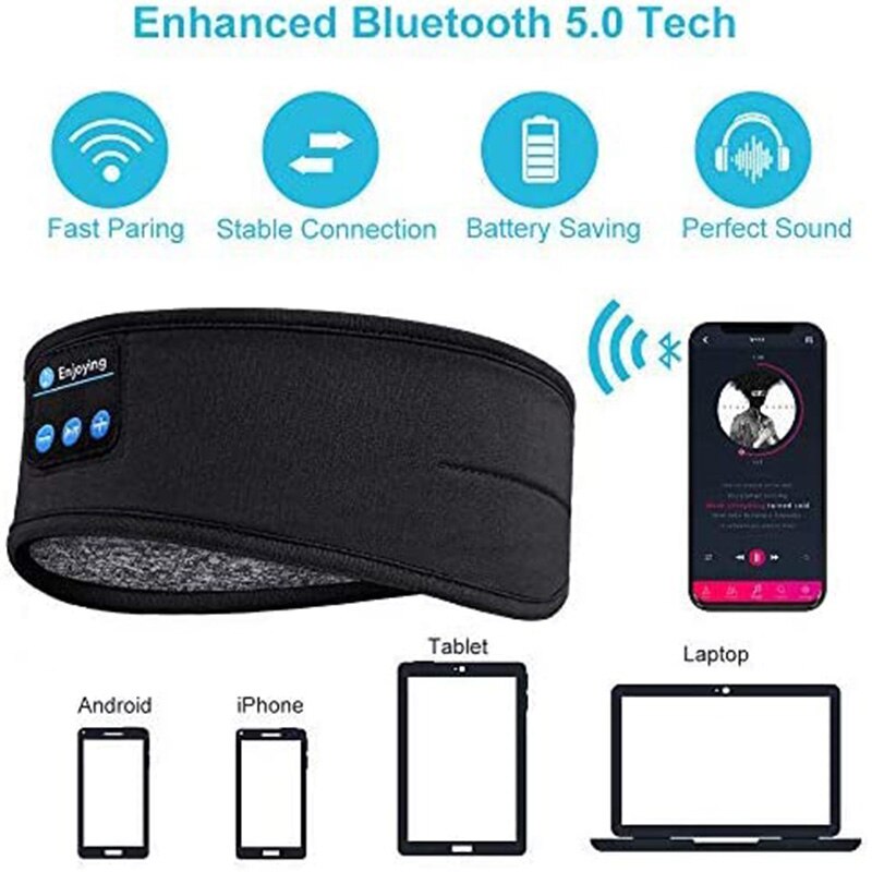 Bluetooth Elastic Wireless Headband - Atlantic Shopping Mall