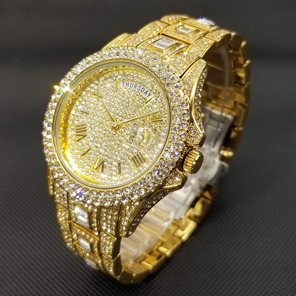 Full Iced Crystal Watch - Atlantic Shopping Mall