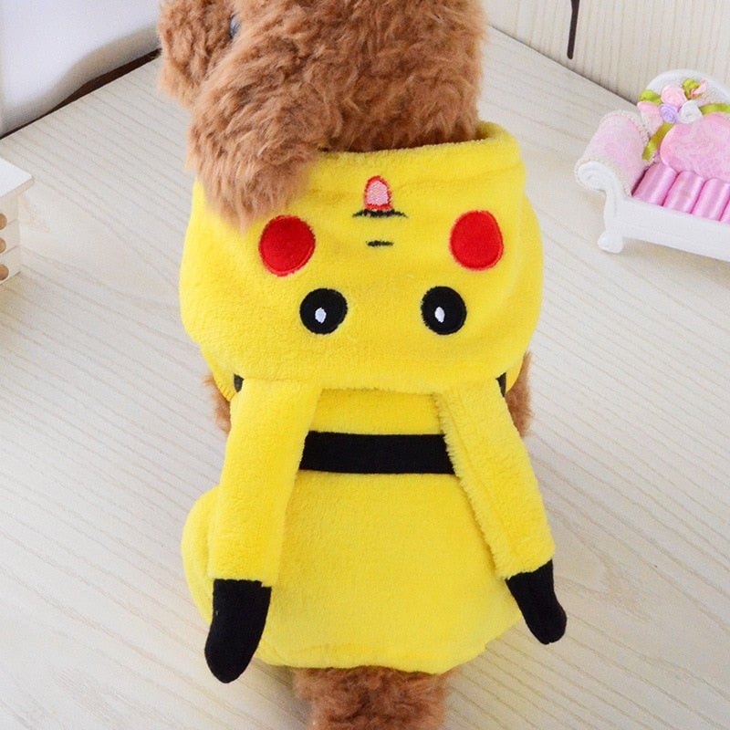 Cute Pikachu Pet Winter Jacket - Atlantic Shopping Mall