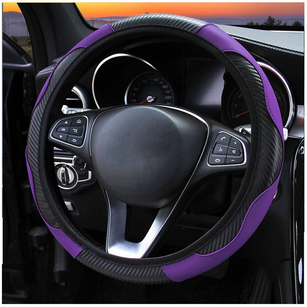 Carbon Fiber Car Steering Wheel Cover - Atlantic Shopping Mall