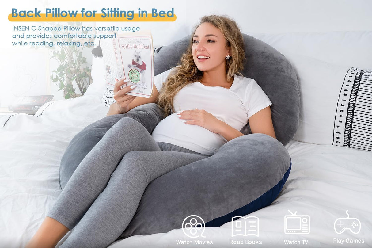 C-Shaped Body Pregnancy Pillow - Atlantic Shopping Mall