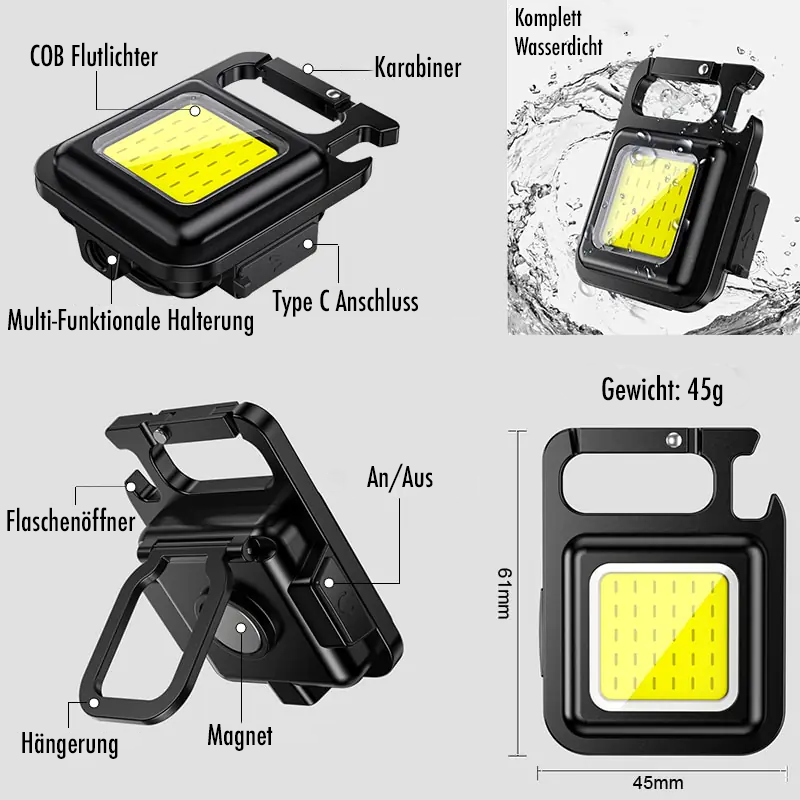 Mini Floodlight Keychain - Atlantic Shopping Mall