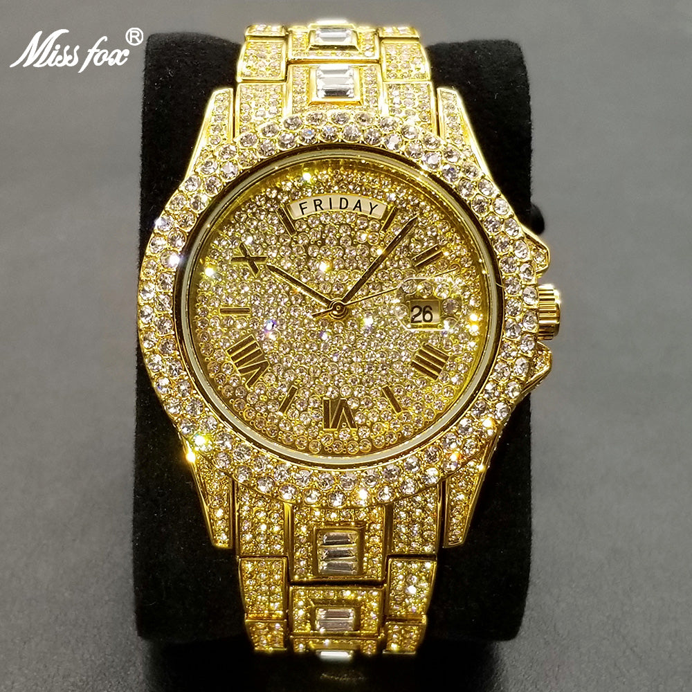 Full Iced Crystal Watch - Atlantic Shopping Mall