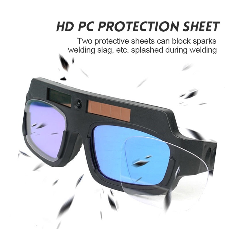 Auto-Darkening Anti-Glare Welding Goggles