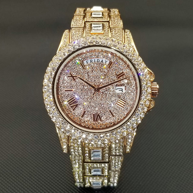 Full Iced Crystal Watch - Atlantic Shopping Mall