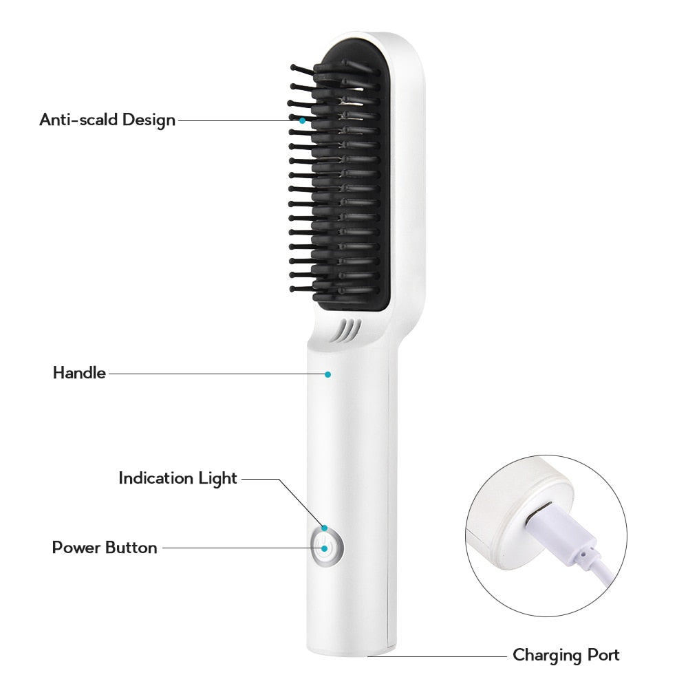 Wireless Heating Hair Styling Comb