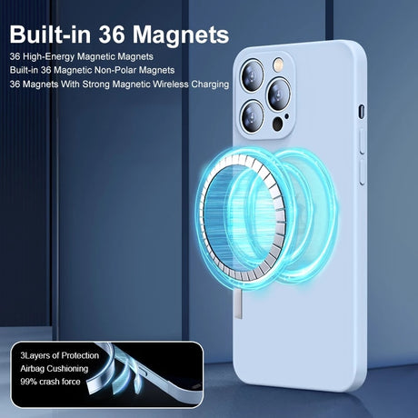 Magnetic Liquid Silicone Case For iPhones - Atlantic Shopping Mall