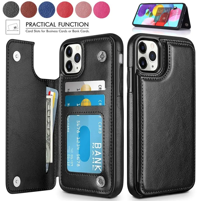 Wallet Leather Case For Samsung Back Flip Cover