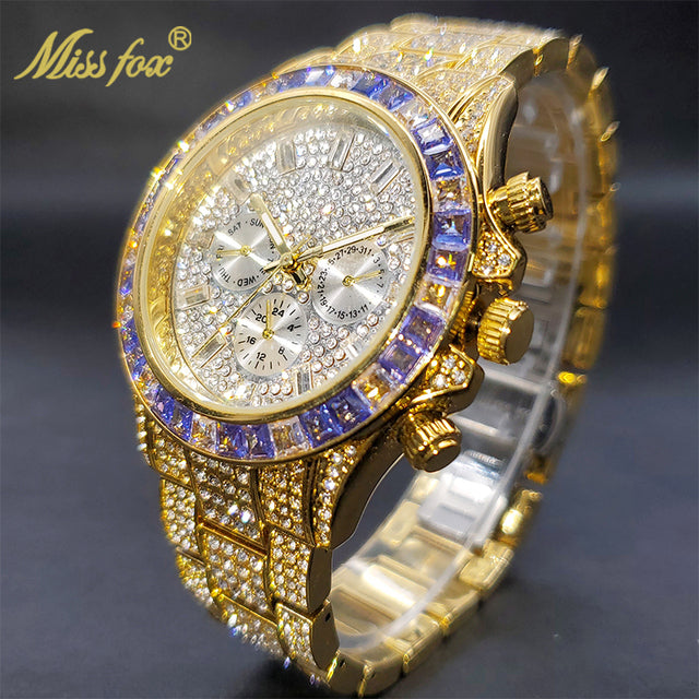 Luxury Gold Waterproof Stainless Steel Watch - Atlantic Shopping Mall