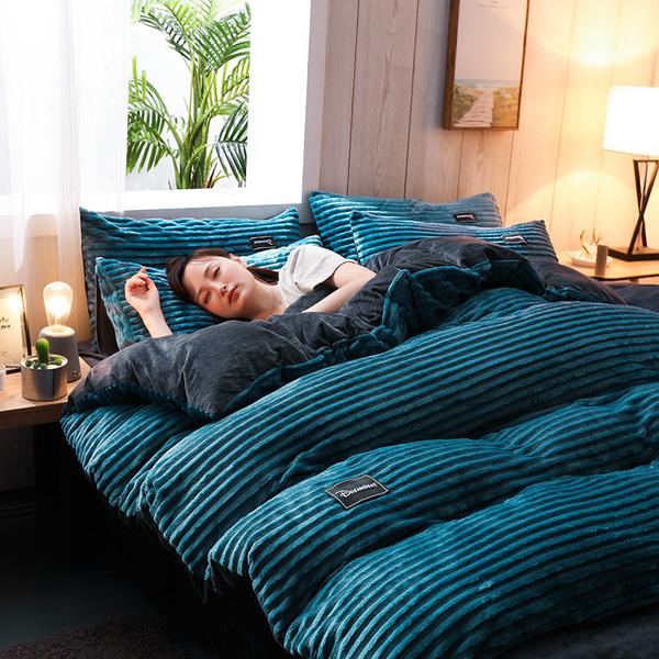 Corduroy Velvet Bedding Set - Atlantic Shopping Mall