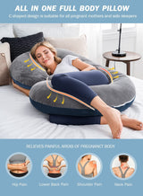 C-Shaped Body Pregnancy Pillow - Atlantic Shopping Mall