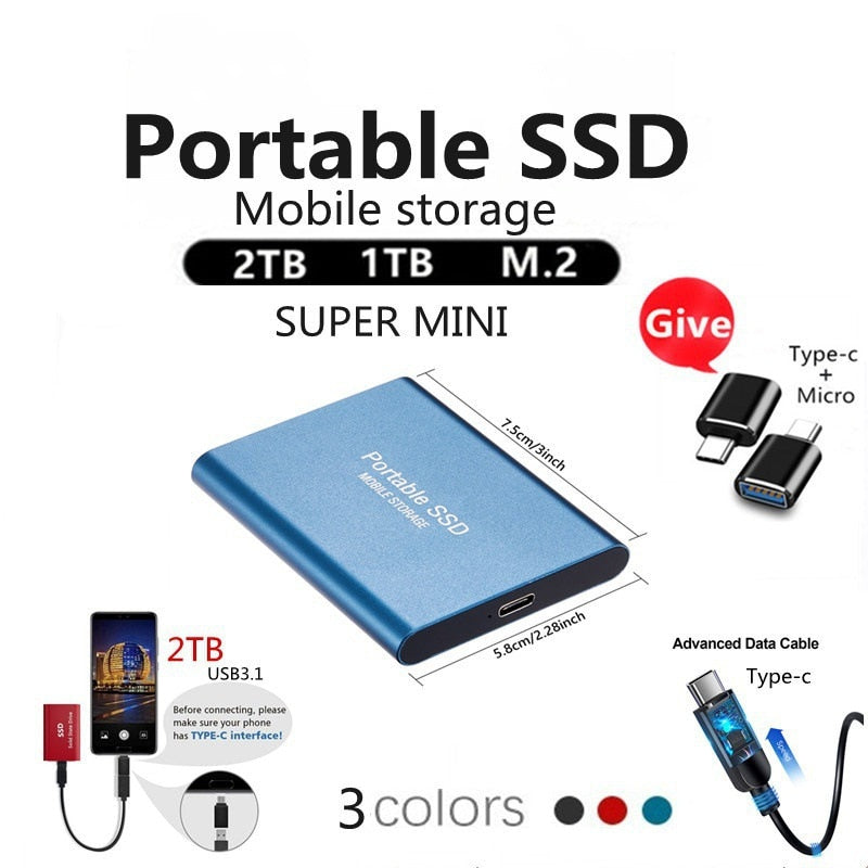 Tragbarer mobiler SSD-Speicher