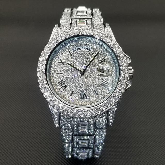 Full Iced Crystal Watch - Atlantic Shopping Mall