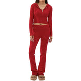 Spring Knitted Women's Two Piece Sets - Atlantic Shopping Mall