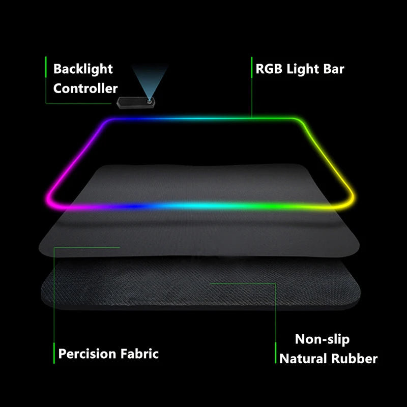 Non-slip RGB Gaming Pad - Atlantic Shopping Mall