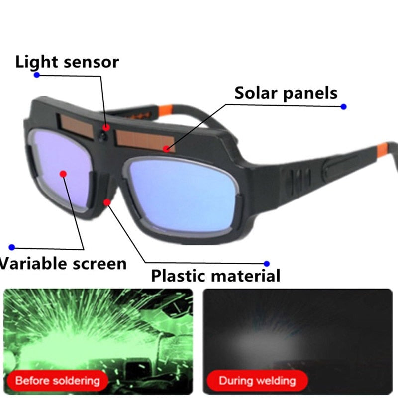 Auto-Darkening Anti-Glare Welding Goggles