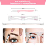 Ensemble de pochoirs à sourcils DIY réutilisables, 12 styles