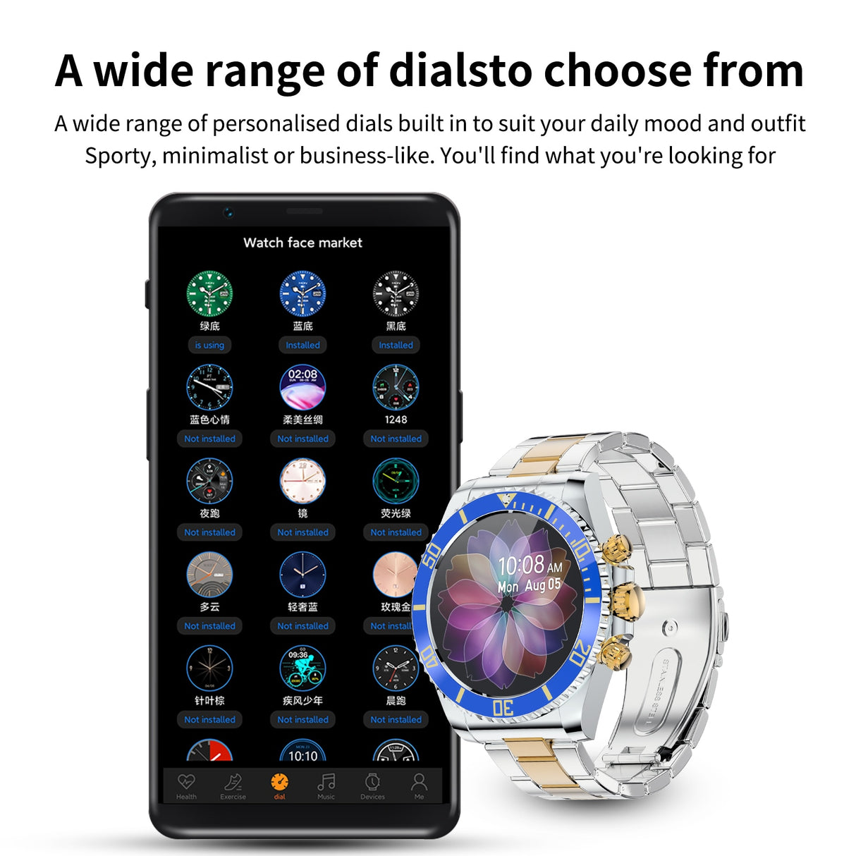 Men's Smart Watch Bluetooth Call Message Display - Atlantic Shopping Mall