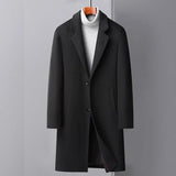 Men's Wool Trench Coat - Atlantic Shopping Mall