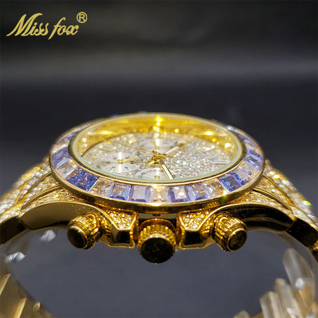 Luxury Gold Waterproof Stainless Steel Watch - Atlantic Shopping Mall