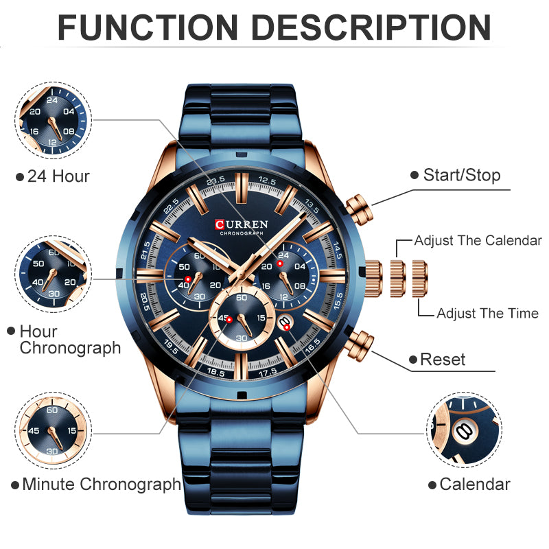 CURREN Men Quartz Watch - Atlantic Shopping Mall